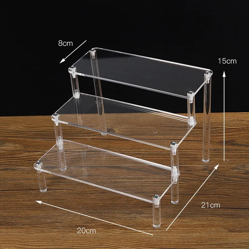 Clear Multi-Tier Acrylic Display Stand