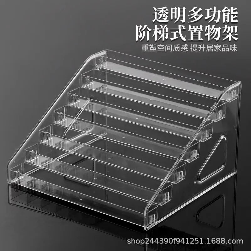 Transparent Ladder Acrylic Display Rack
