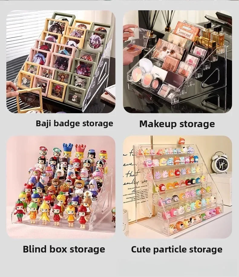 Transparent Ladder Acrylic Display Rack