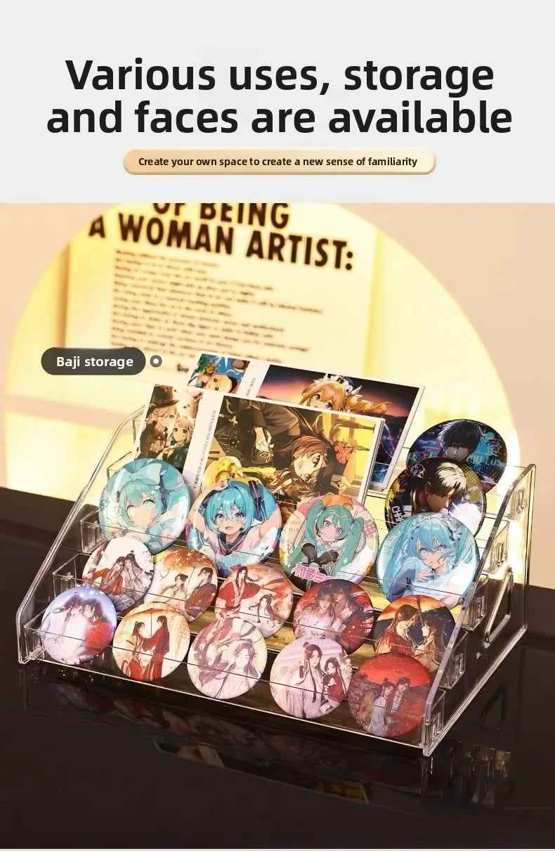 Transparent Ladder Acrylic Display Rack