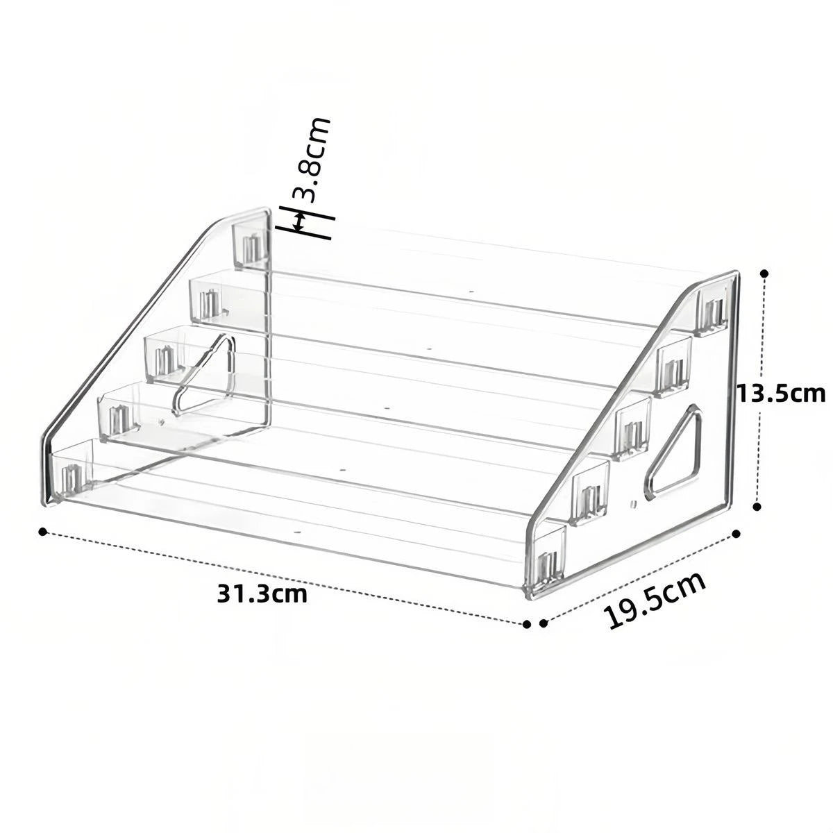 Transparent Ladder Acrylic Display Rack