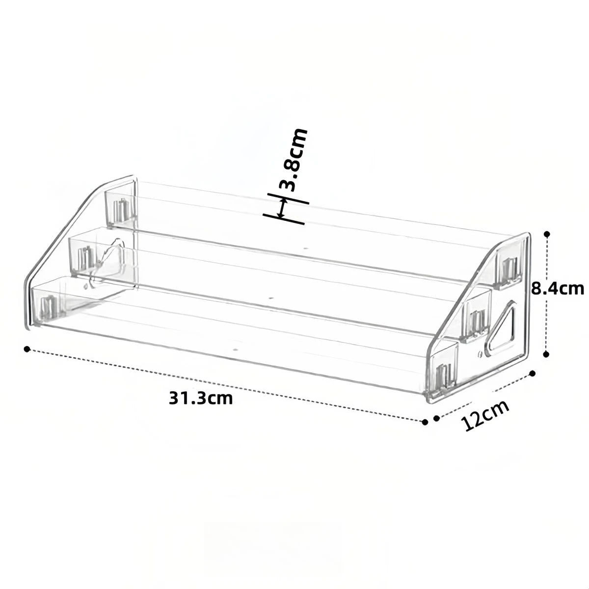 Transparent Ladder Acrylic Display Rack