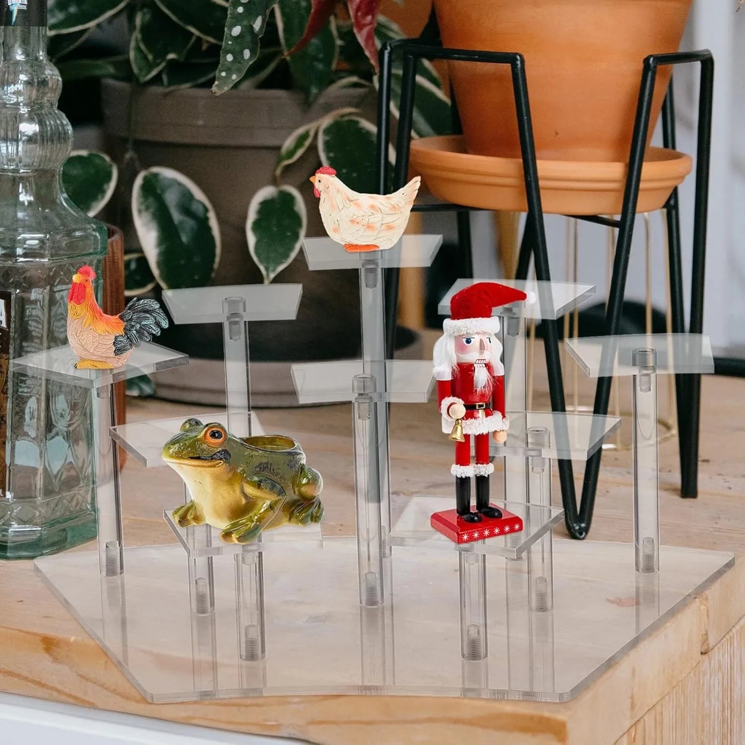 8-10 Tier Acrylic Display Shelf