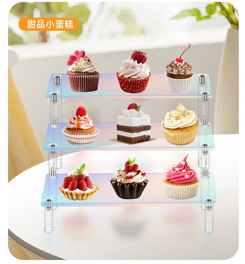 Iridescent Acrylic Display Riser Stand